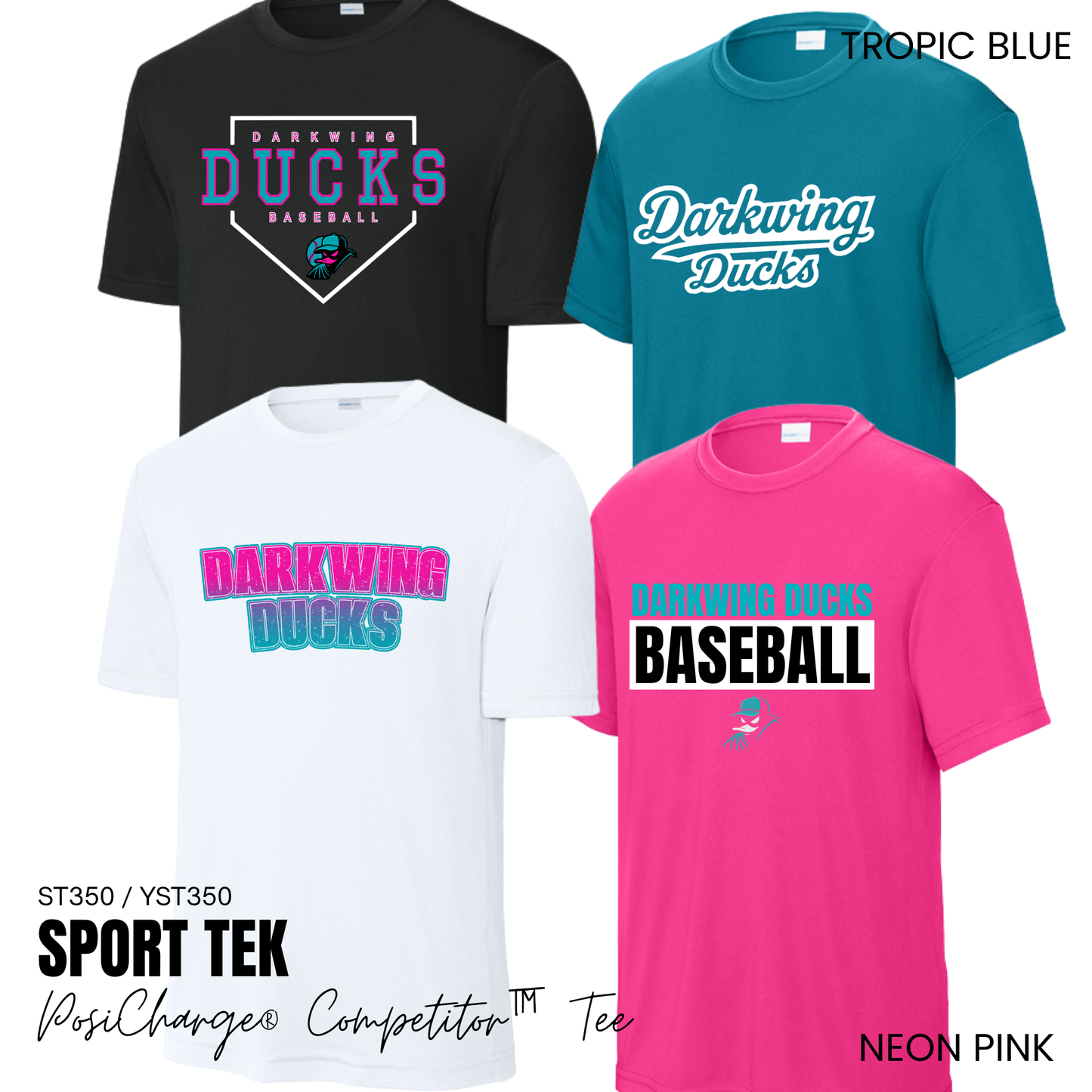 Darkwing Ducks | Sport-Tek PosiCharge Competitior Tee {youth + adult}