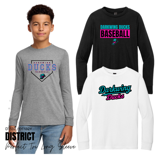 Darkwing Ducks | District Perfect Tri Long Sleeve Tee {adult + youth}