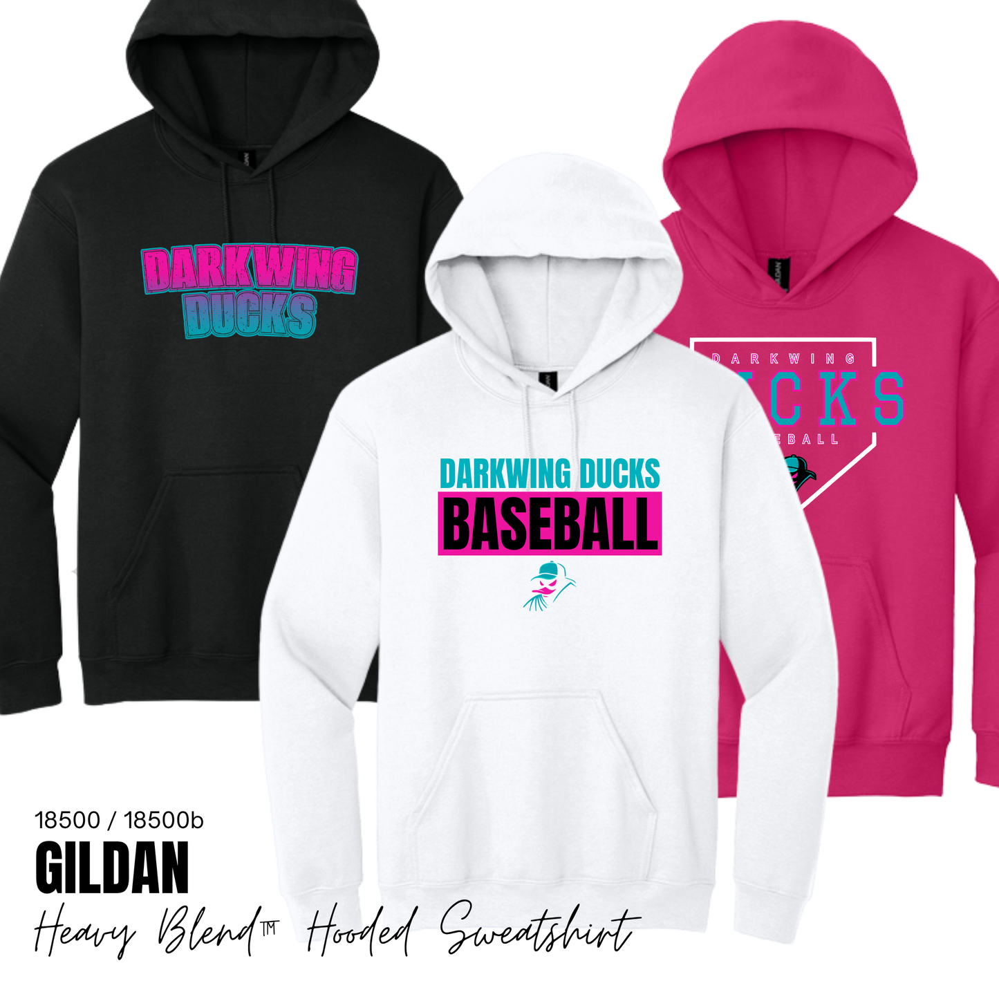 Darkwing Ducks | Gildan Hooded Sweatshirt {adult + youth}