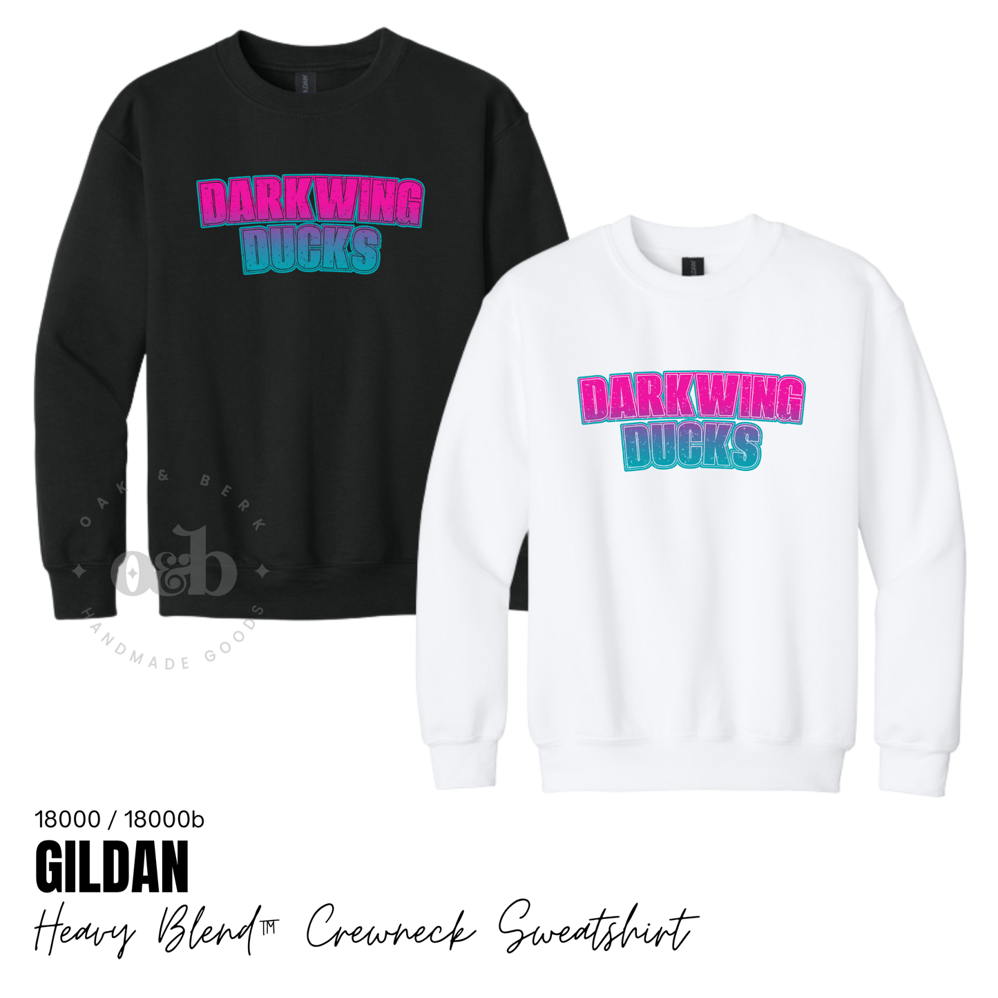 Darkwing Ducks | Gildan Crewneck Sweatshirt {adult + youth}
