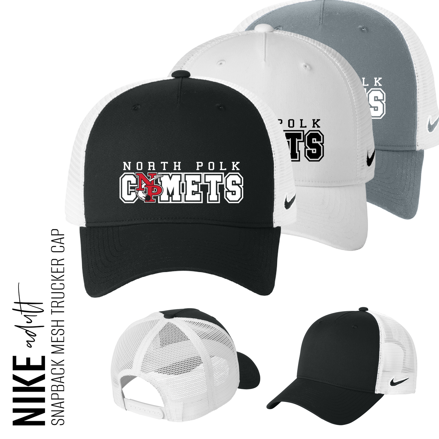 North Polk PTO | Comets Nike Snapback Hat