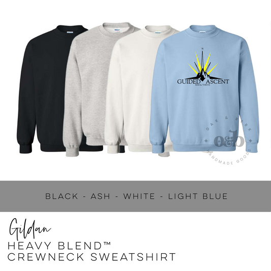 Guided Ascent, LLC - gildan crewneck