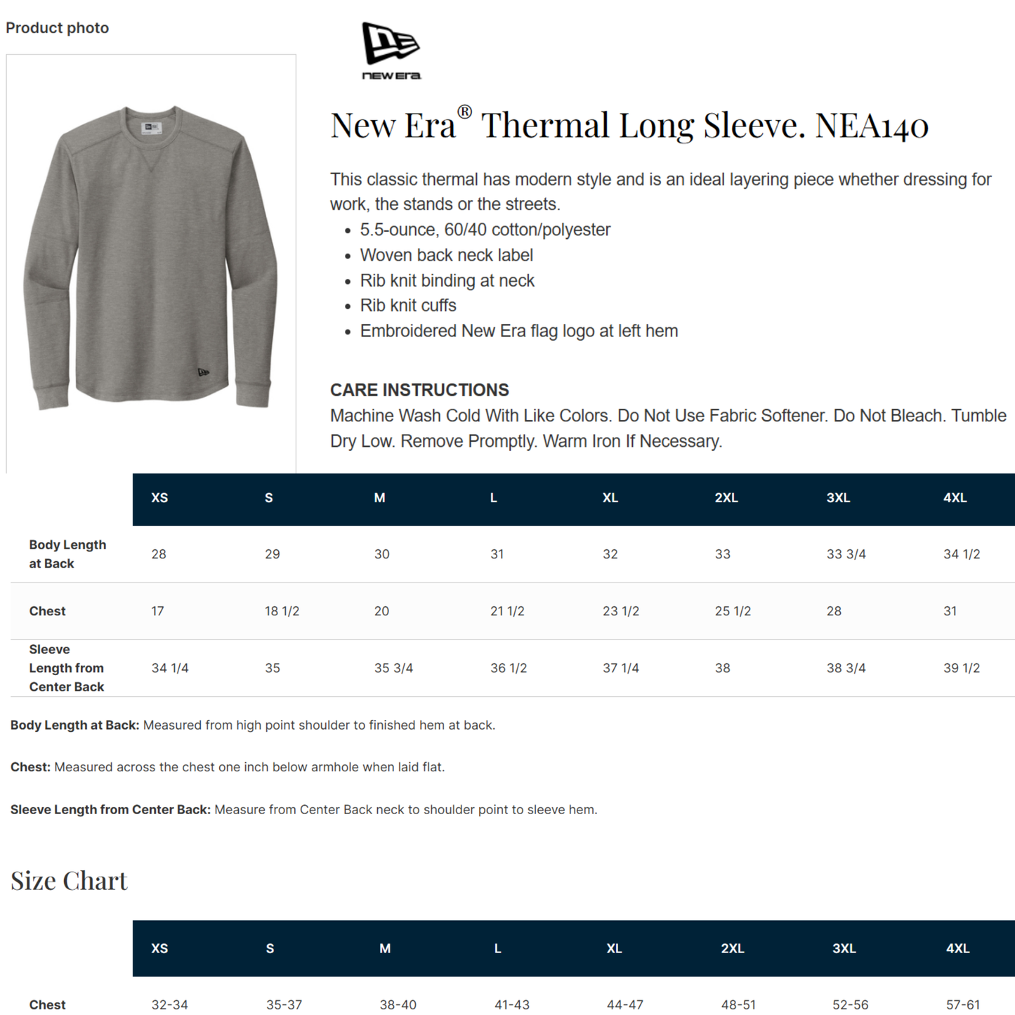 North Polk Cheer | New Era® Thermal Long Sleeve