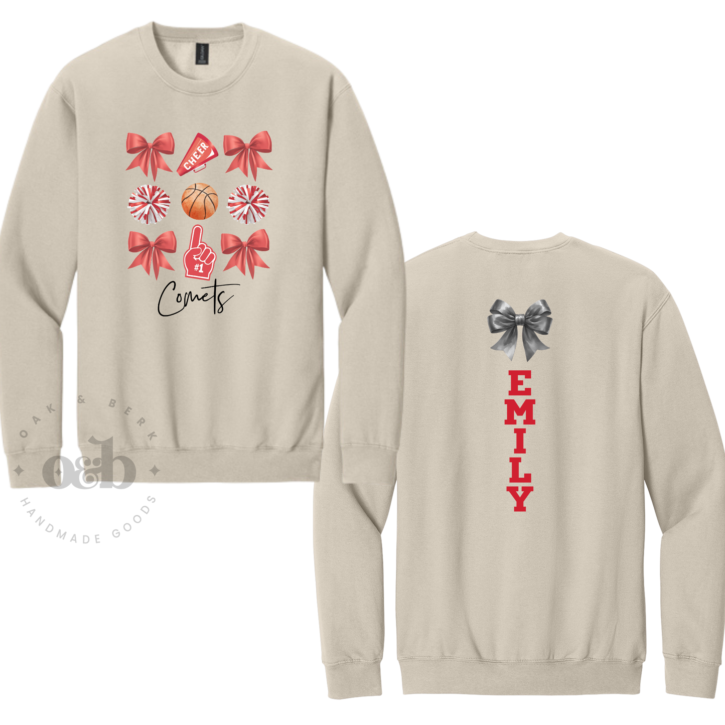 North Polk Cheer | Gildan Softstyle® Crewneck Sweatshirt