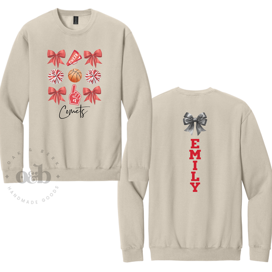 North Polk Cheer | Gildan Softstyle® Crewneck Sweatshirt