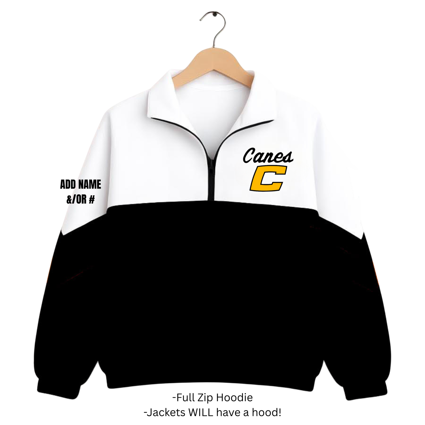 PRE-ORDER: Canes WINDBREAKER, full zip + hood