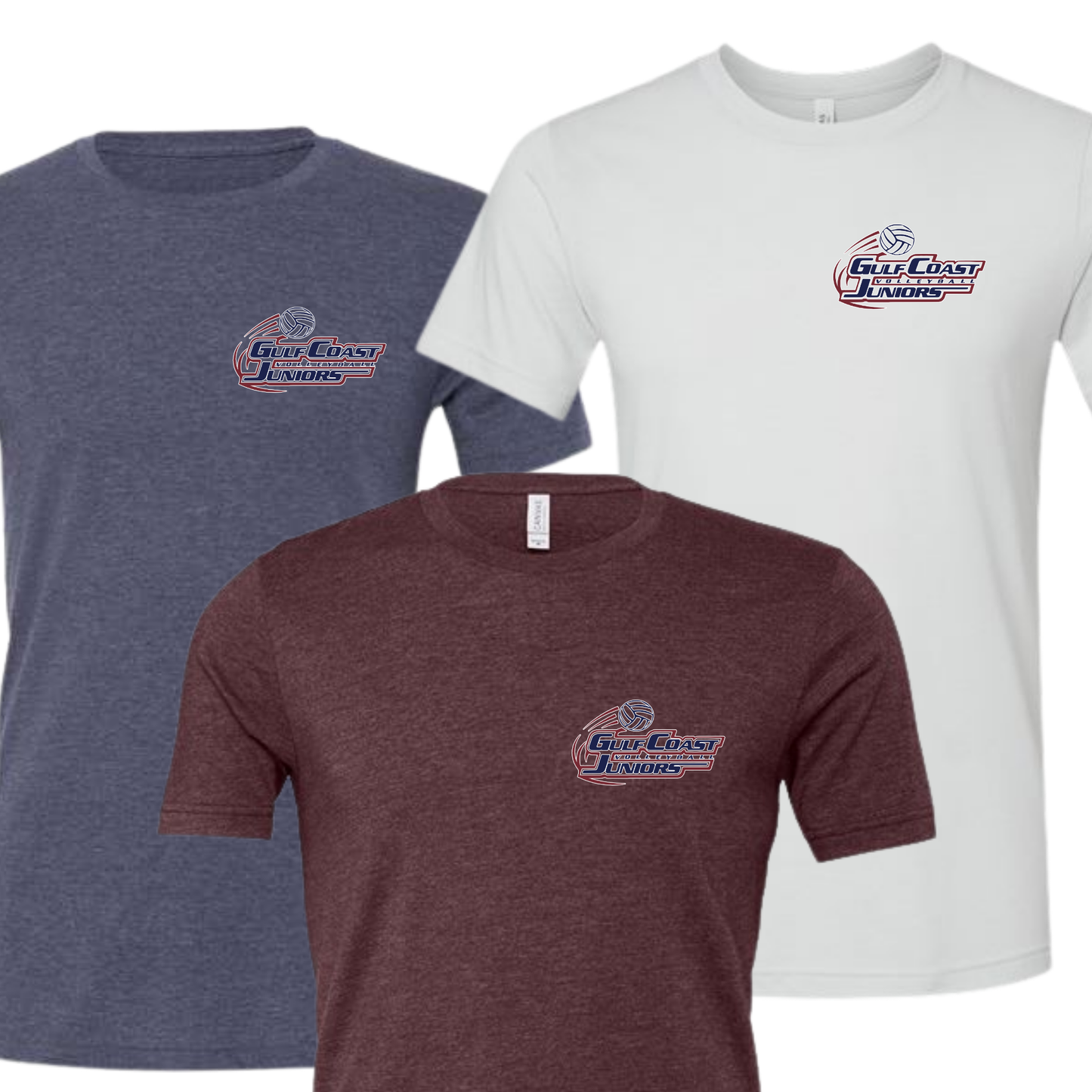 Gulf Coast Volleyball, Bella+Canvas Pocket Tee