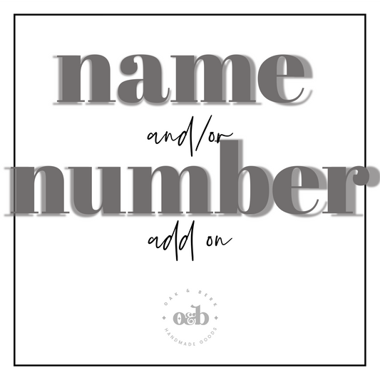 Ames Hockey | Name and/or Number Add-On