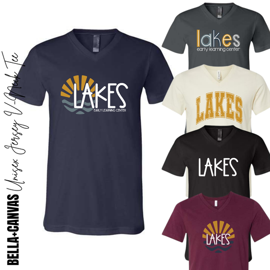 MTO / Lakes Bella+Canvas V-Neck, design options