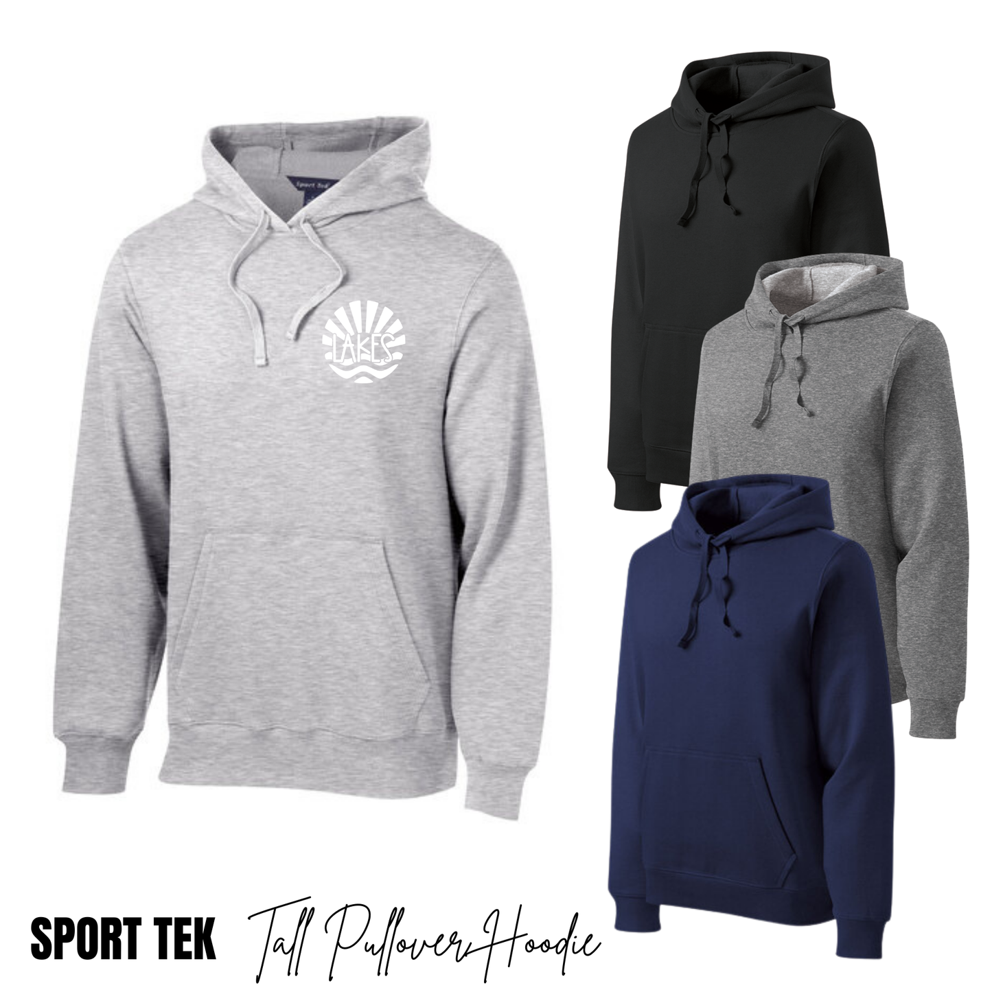 LAKES | Lakes Logo, Sport Tek TALL Hoodie