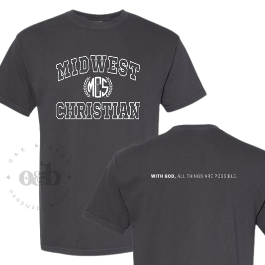 MTO | Midwest Christian Crest, adult tee