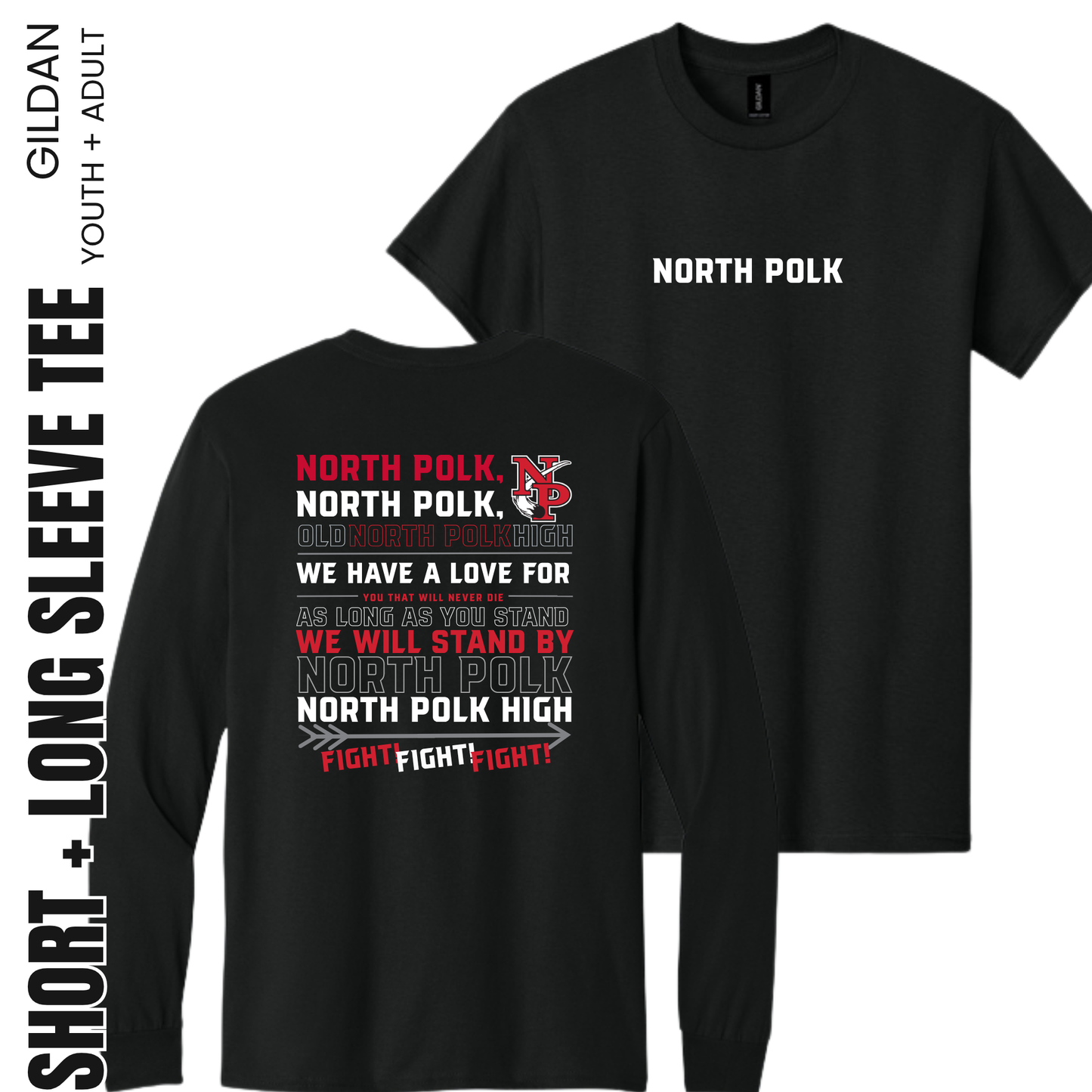 North Polk PTO | Gildan Fight Song Tees {adult + youth}