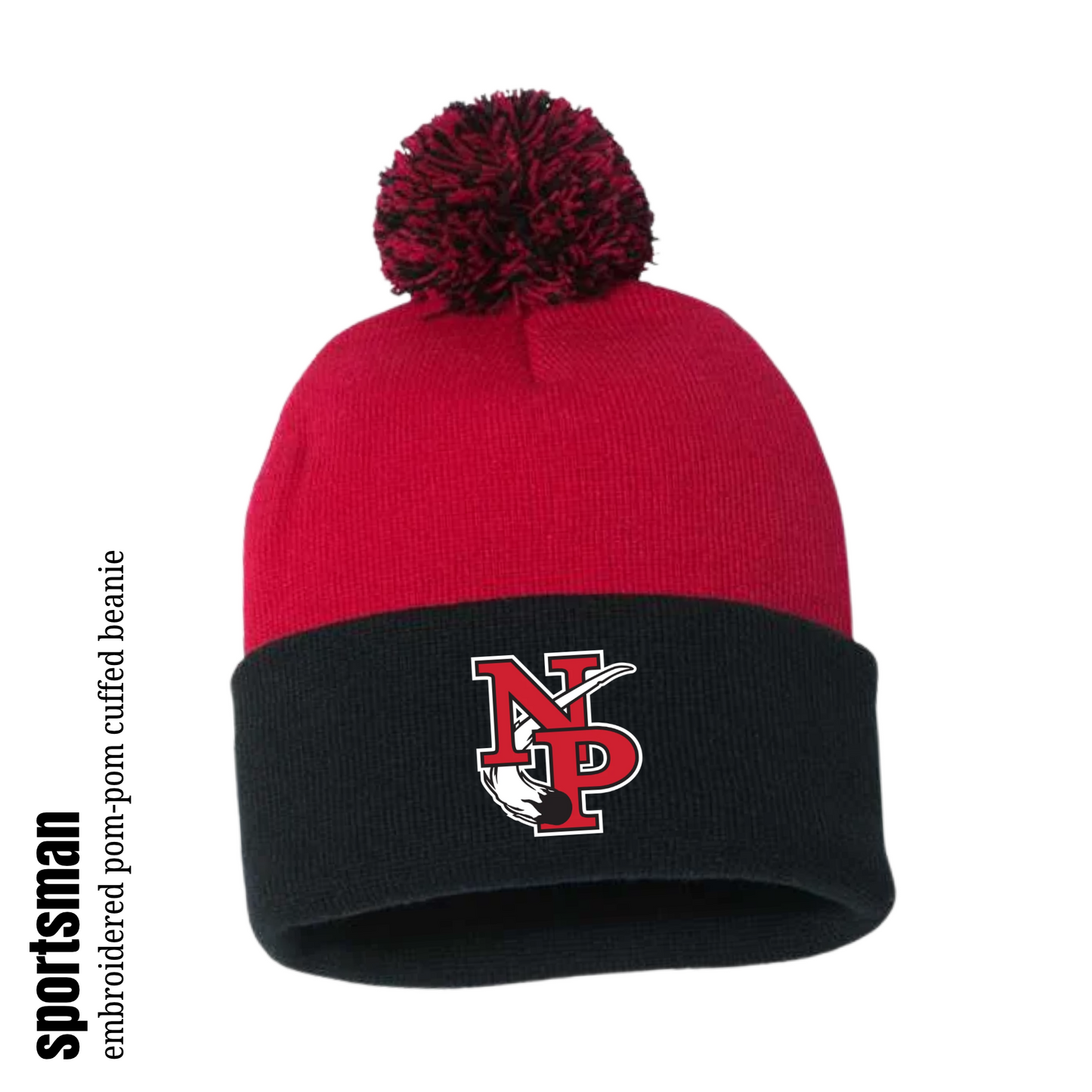 North Polk PTO | Stocking Hat, embroidered