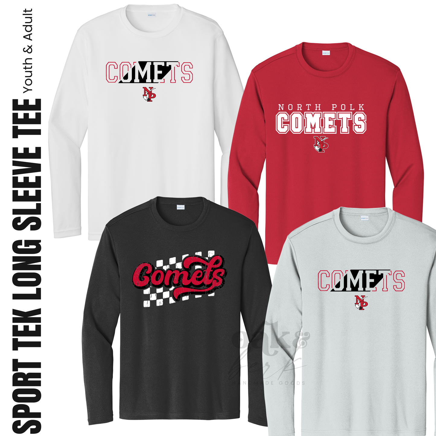 North Polk PTO | Sport Tek PosiCharge® Competitor™ Long Sleeve Tee {adult + youth}
