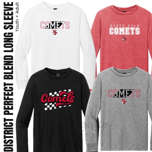 North Polk PTO | District Perfect Blend® CVC Long Sleeve Tee {adult + youth}