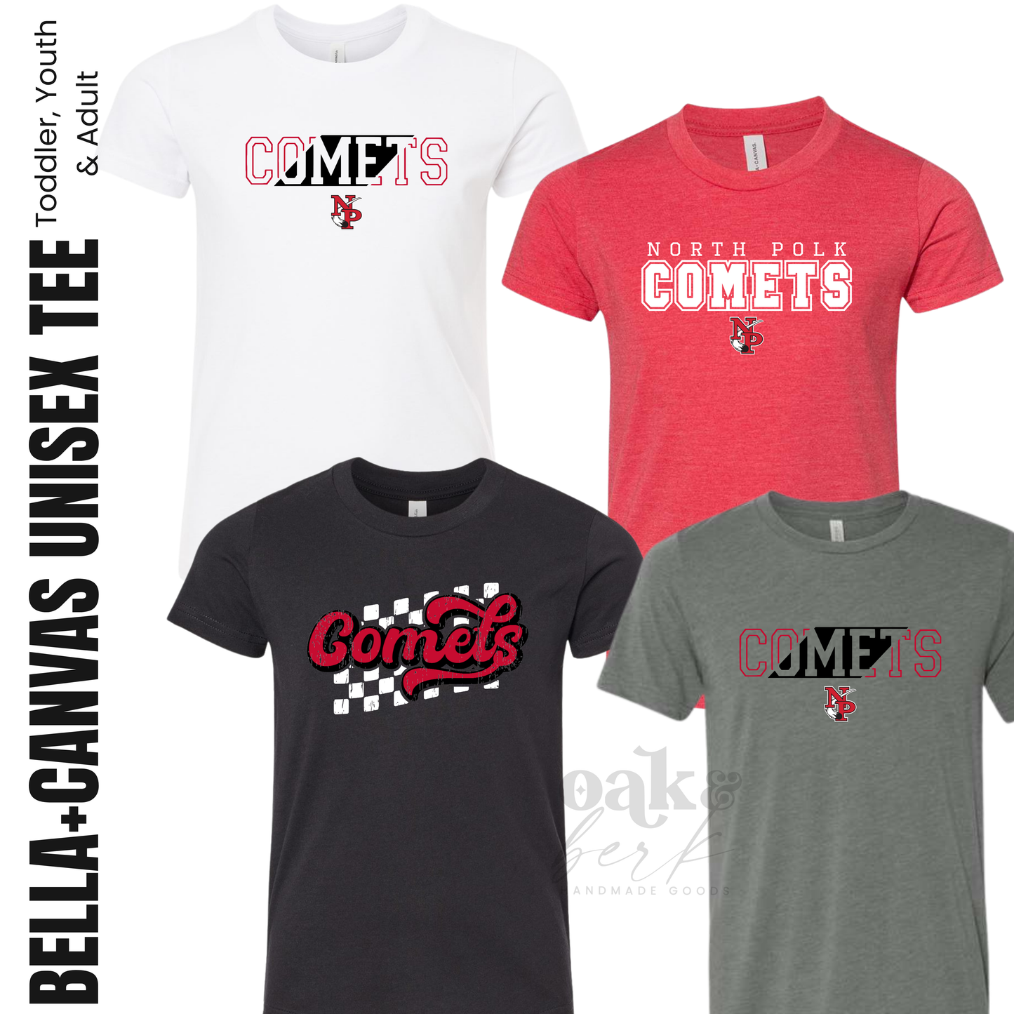 North Polk PTO | Bella+Canvas CVC Jersey Tee {adult, youth + toddler}