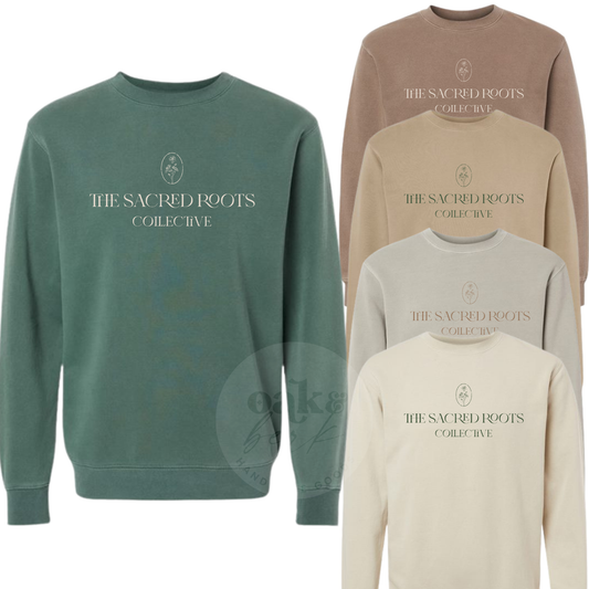 The Sacred Roots Collective | Simple Logo Independent Crewneck