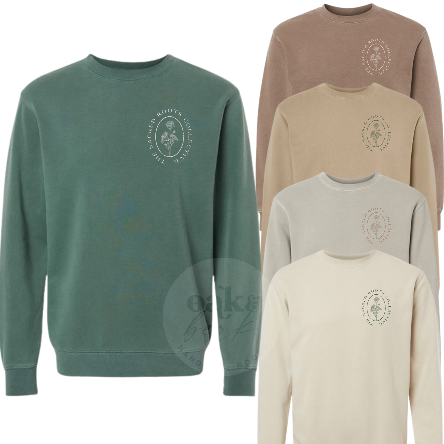 The Sacred Roots Collective | Full Logo Independent Crewneck