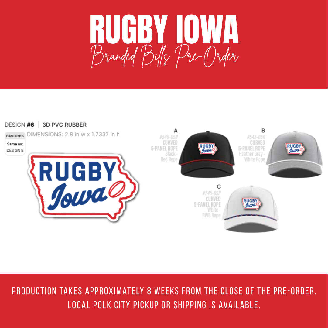 PRE-ORDER | Rugby Iowa Branded Bills Hat