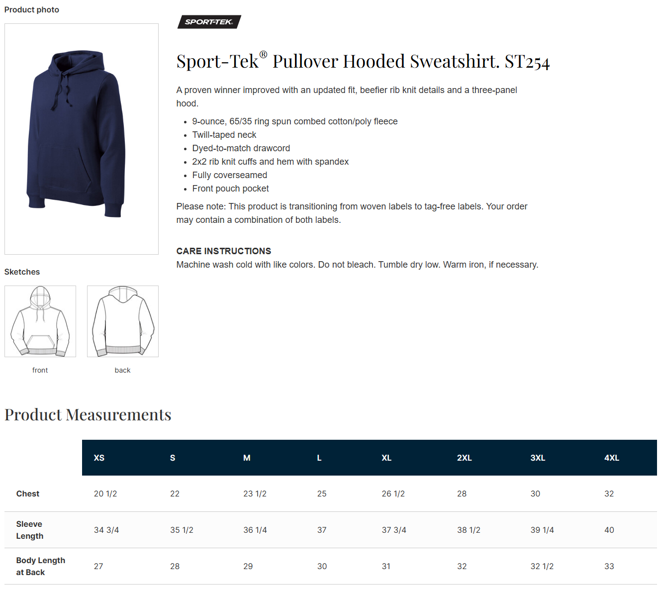 Ames Hockey | Sport Tek Poly Cotton Fleece Pullover