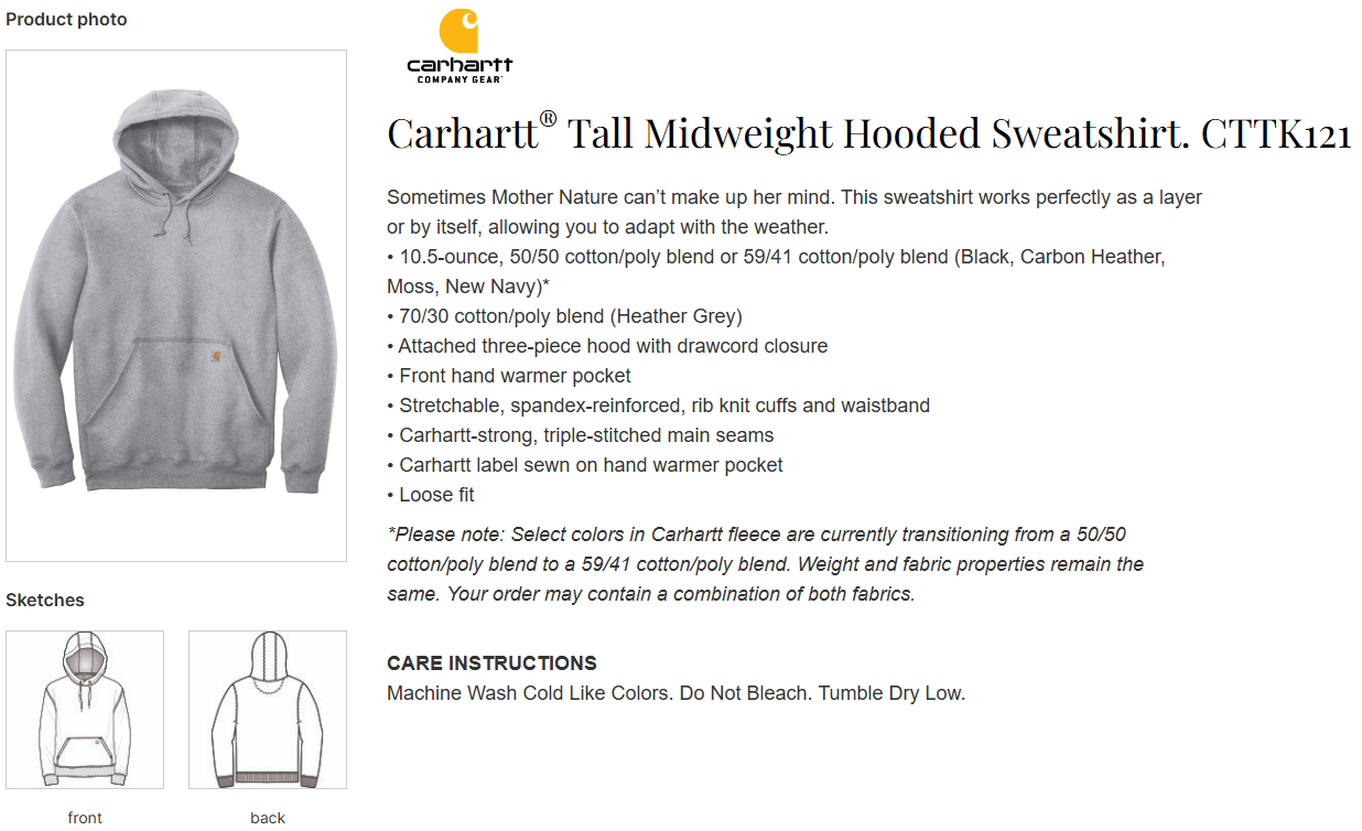 MTO / Lakes Logo, Carhartt