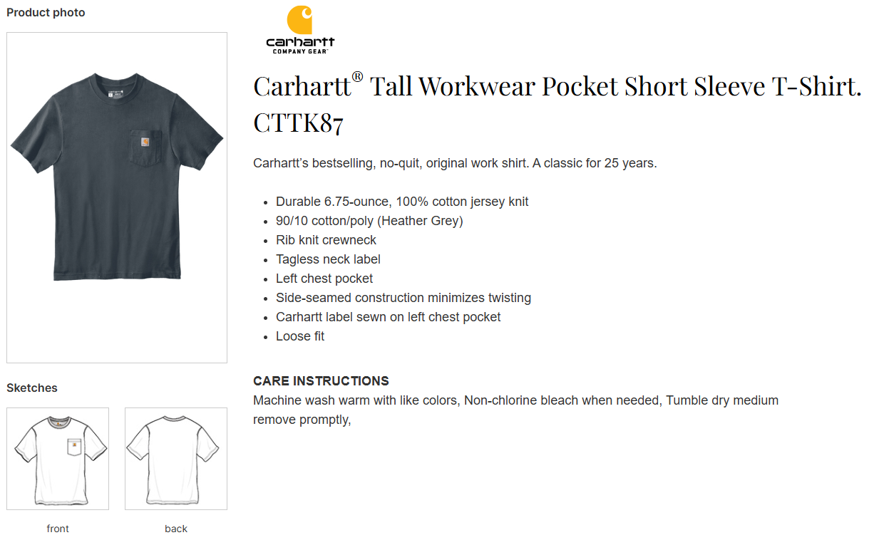 MTO / Lakes Logo, Carhartt