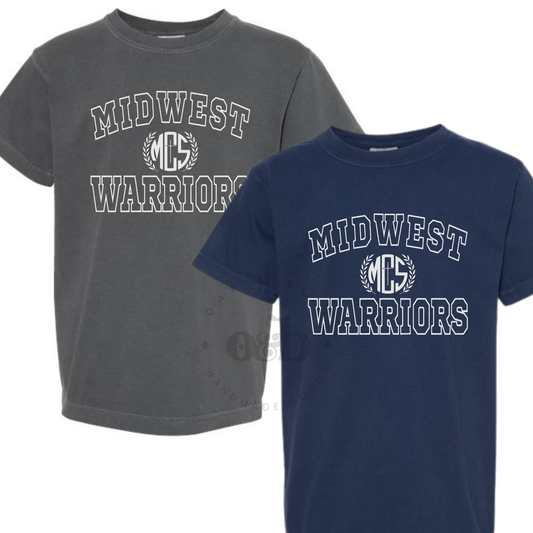 MTO | Midwest Warriors Crest, youth tee