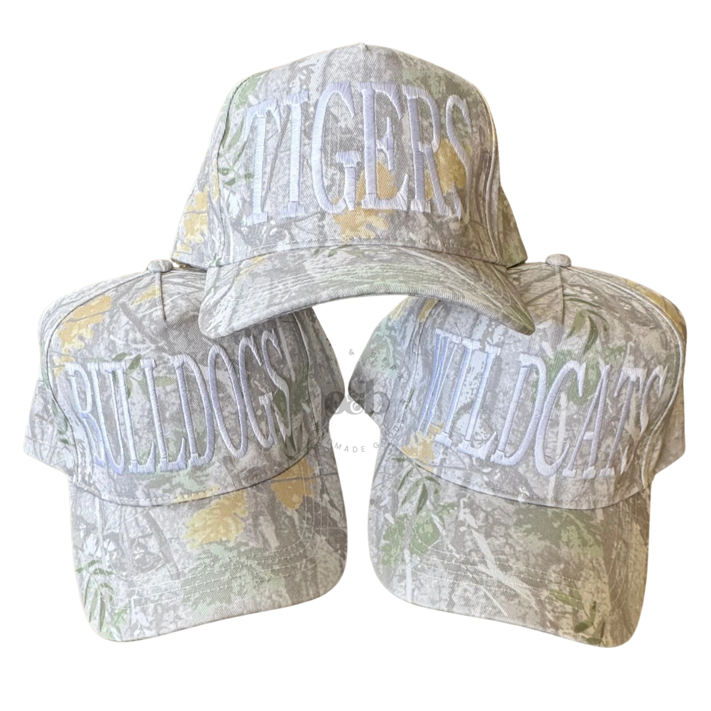 PREORDER / Embroidered Custom Camo Hats