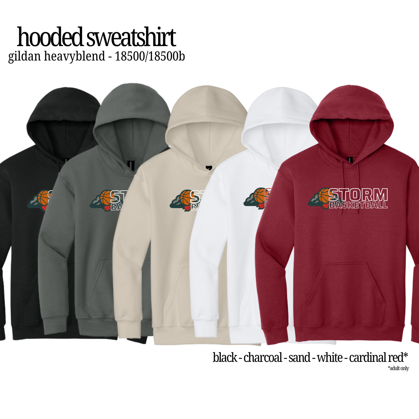 STORM | Gildan Hooded Sweatshirt {adult + youth}