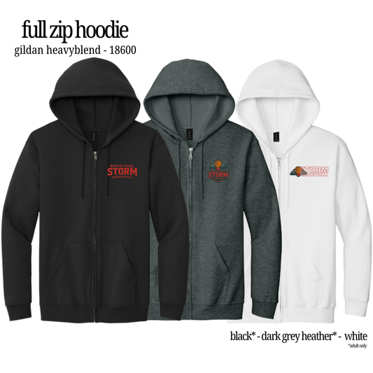 STORM | Gildan HeavyBlend Full Zip Hoodie {youth + unisex}