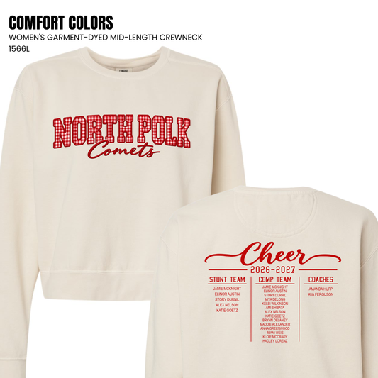 North Polk Cheer | Competition Crop Crewneck